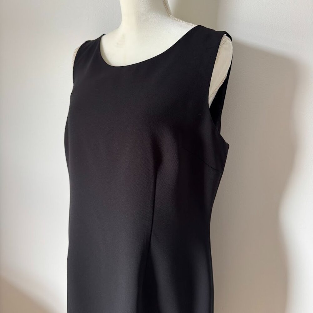 Kasper Black Cocktail Party Dress Size 14 - Picture 3 of 6
